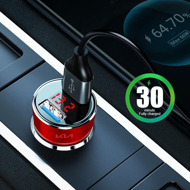 Автомобильное зарядное устройство USB Type-C Адаптер быстрой зарядки Для Kia Rio 3 K2 Ceed Cerato K3 Sportage 4 Picanto K5 Optima Sorento Forte Stinger