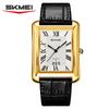 SKMEI 2575 Waterproof Date Genuine Luxury High-end Quartz Watch for Men Leather Strap Mens Wristwatch Shockproof Colck Relgios