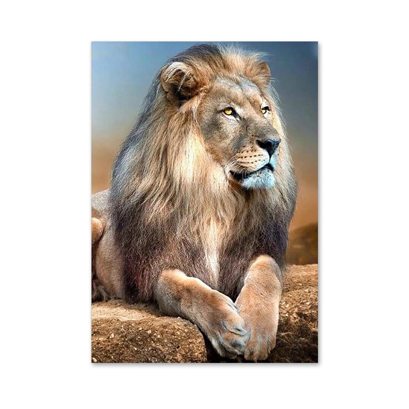 Современные животные Лев холст картины плакаты и принты настенные художественные картины для гостиной спальни украшения дома