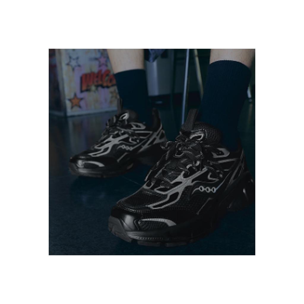 SAUCONY 2K Cavalry Retro Slip Resistant Durable Low Top Lifestyle Shoes Unisex Sneaker Black Silver S79053-2