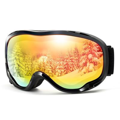 Горнолыжная маска с двойной линзой Laberush с OTG REVO Включает чехол для маски и регулируемый унисекс для и других видов спорта на открытом воздухе Зеркало с защитой от запотевания, ремешок,