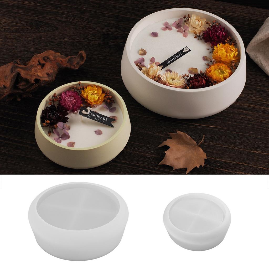 Большая круглая прочная силиконовая форма для смолы для эпоксидных отливок, ювелирных блюд, подносов, изготовления, креативные материалы для рукоделия, проекты