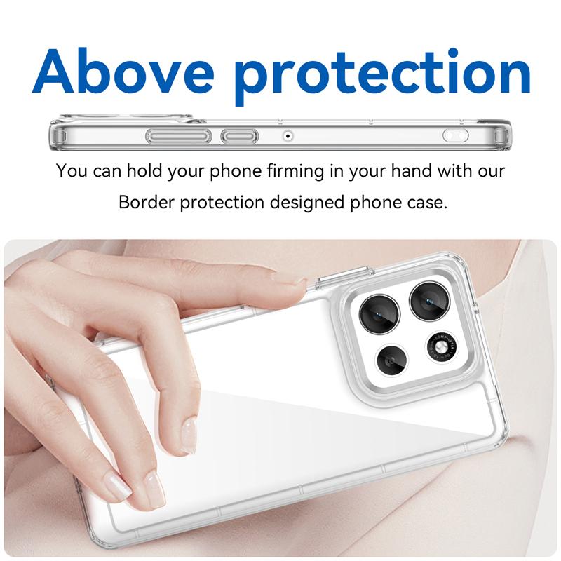 Transparent Case For Motorola Moto G86 Case Anti-knock Silicone Colorful Back Cover Moto G86 Case Cover For Moto G86 G100 Pro