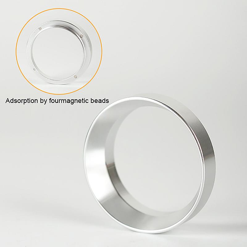 Кольцо-ловушка для кофе, противомусорное кольцо для порошка, кольцо-ловушка для кофемолки 51 мм, 53 мм, 58 мм, ручка для кофе, салфетка, дозирующее кольцо для порошка, кофейные инструменты