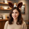 Pony Horse Hair Hoop Mascot Plush Horse Headband Creative New Year Headband  Party Decoration