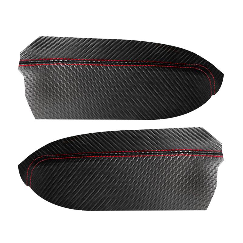 Для Toyota Prius 2004 2005 2006 2007 2008 2009 2 шт. автомобильные аксессуары подлокотник передней двери панель карбоновая текстура кожаный чехол