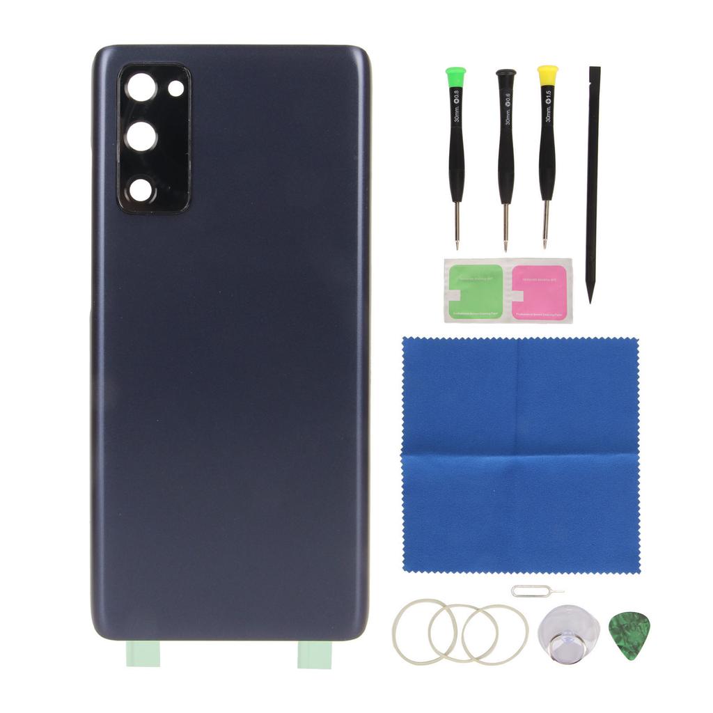 Back Cover Glass Replacement with Pre Installed Camera Frame and Tape Repair Tool Kit for Samsung