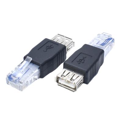 2 шт. Адаптер Ethernet к USB USB A гнездо к 8P8C RJ45 штекерный разъем Адаптер Ethernet для высокоскоростной сети