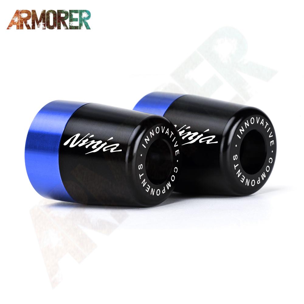 Для Kawasaki Ninja 250 300 400 650 1000 1000SX ninja 650 мотоциклетные ручки с ЧПУ, ручки, заглушка на конце стержня