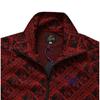 Needles Ot224 B Red Poly Jacquard Track Mens Jacket