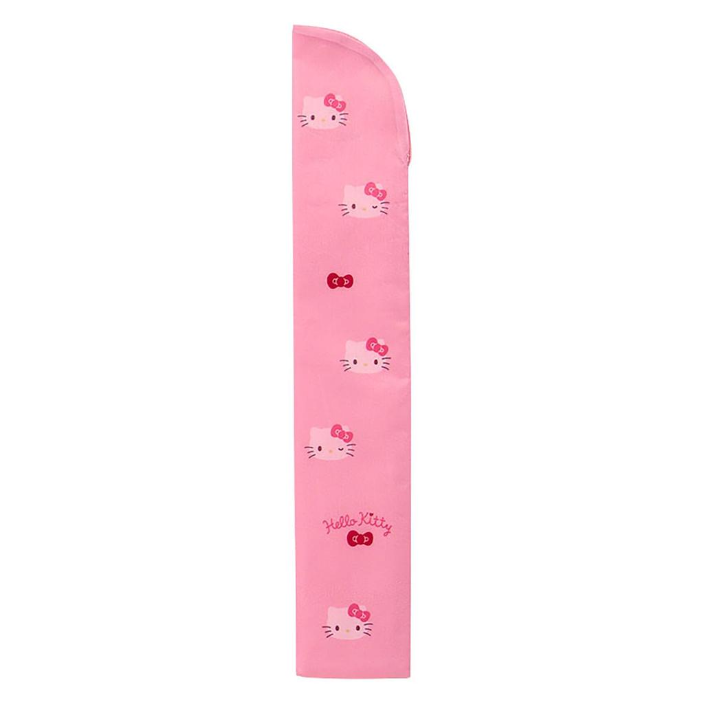 Sanrio Складной веер Hello Kitty из бамбука и включает в себя удобный чехол для переноски (Основной блок бумага, чехол полиэстер) (Номер продукта 493325)