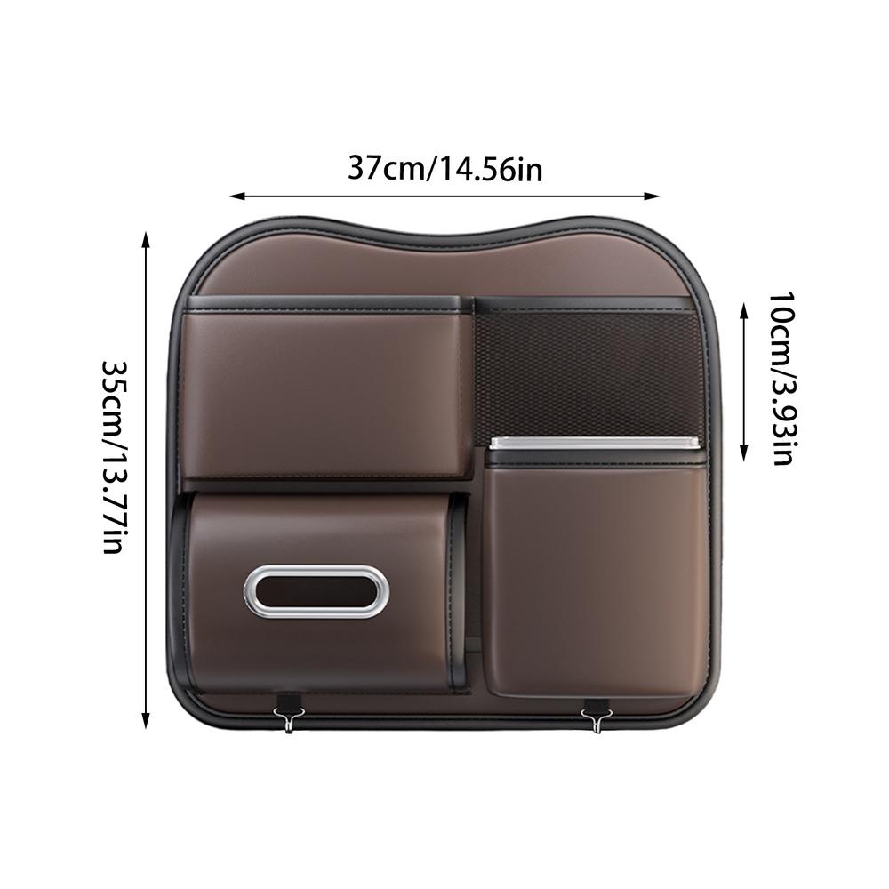 Органайзер для заднего сиденья автомобиля, контейнер для хранения салфеток на заднем сиденье автомобиля, автомобильный мусорный бак, кожаный автомобильный мусорный бак для автомобиля
