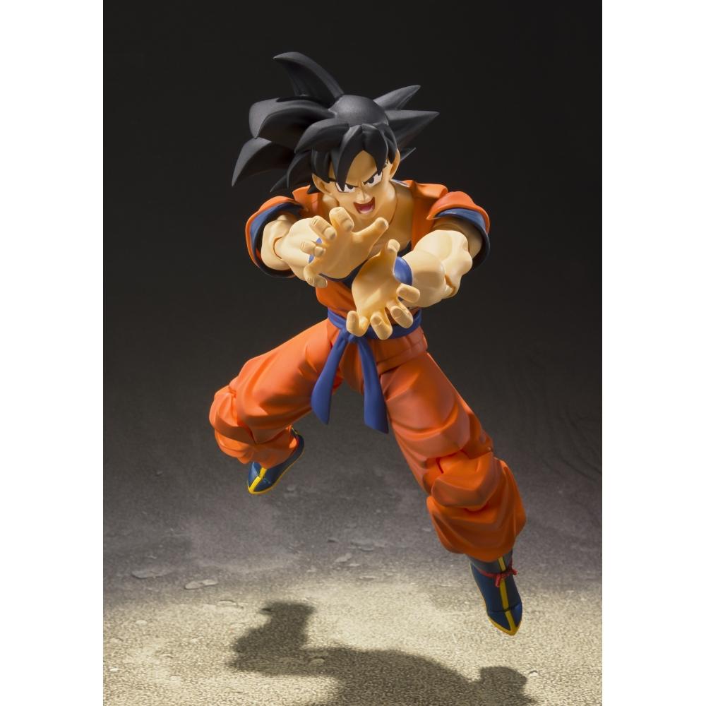 SHFiguarts Dragon Ball Сон Гоку - Сайян, выросший на Земле - Приблизительно. 140 мм ABS&PVC окрашенная подвижная фигурка
