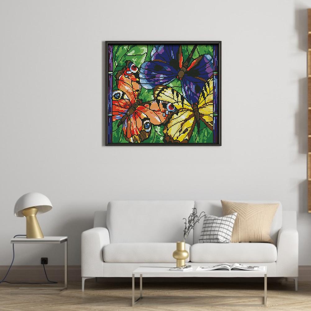 Набор для вышивки крестом «Пейзаж» из эко-хлопка 14CT, полная вышивка, AU