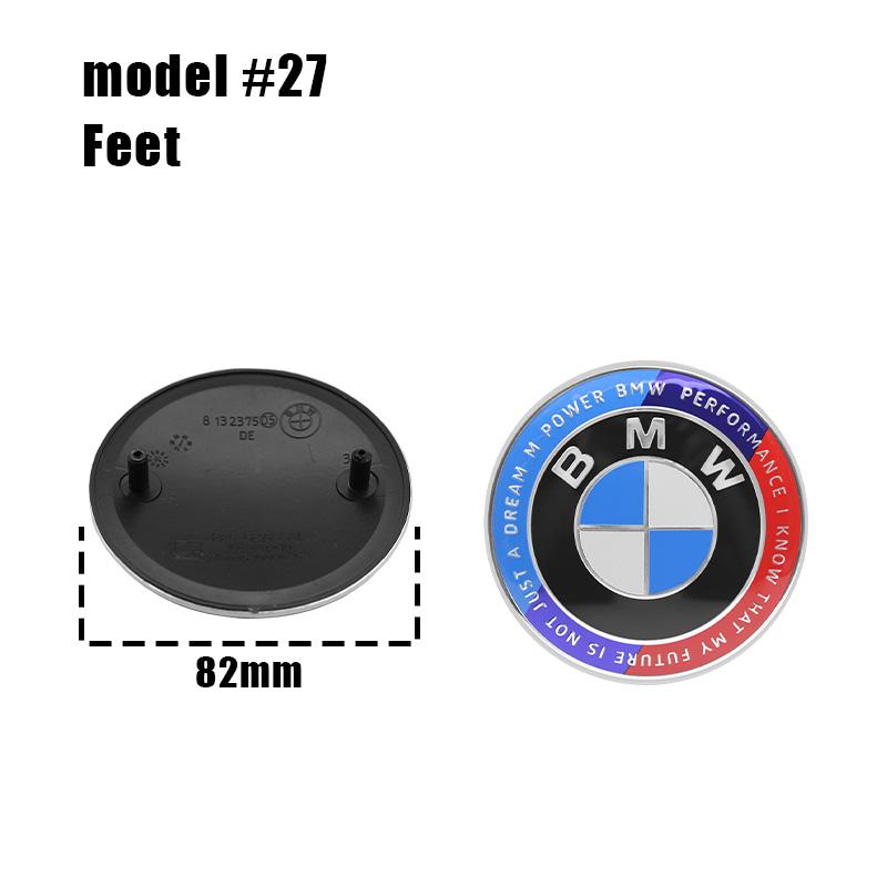 82/74MM Front Hood Emblem Trunk Rear Badge Logo For BMW E46 E90 F30 F10 F20 G20 E87 E60 E63 F01 F02 G14 E83 X5 Car Accessories