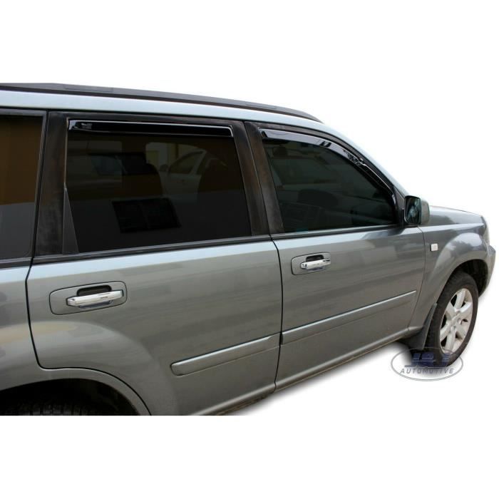 Дефлекторы на окна - Nissan - X-Trail T30 - 2001-2007 - 4 шт. - Тонированный акрил 3 мм