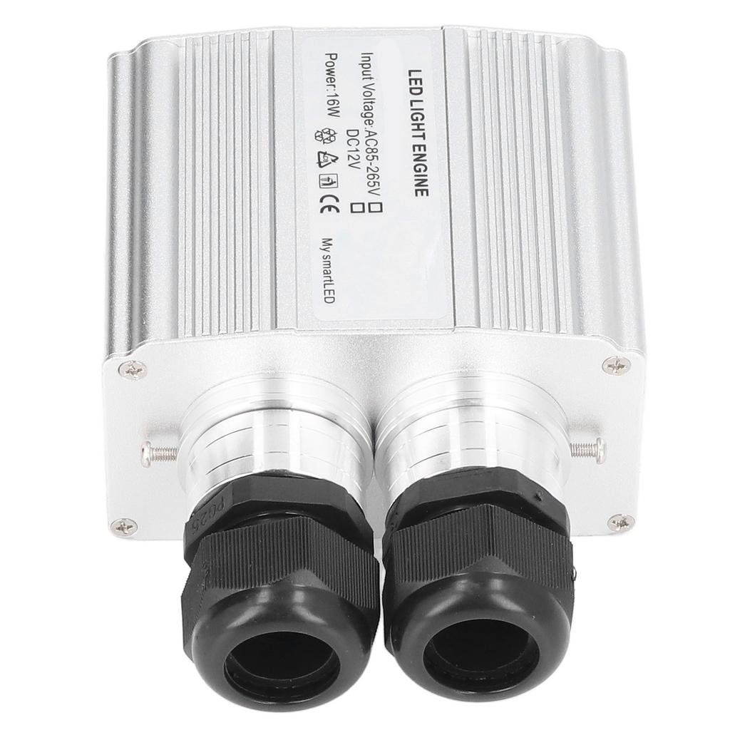 Bluetooth 16W RGBW Fiber Optic Light Double End RGBW Light Source with Remote Control for Home