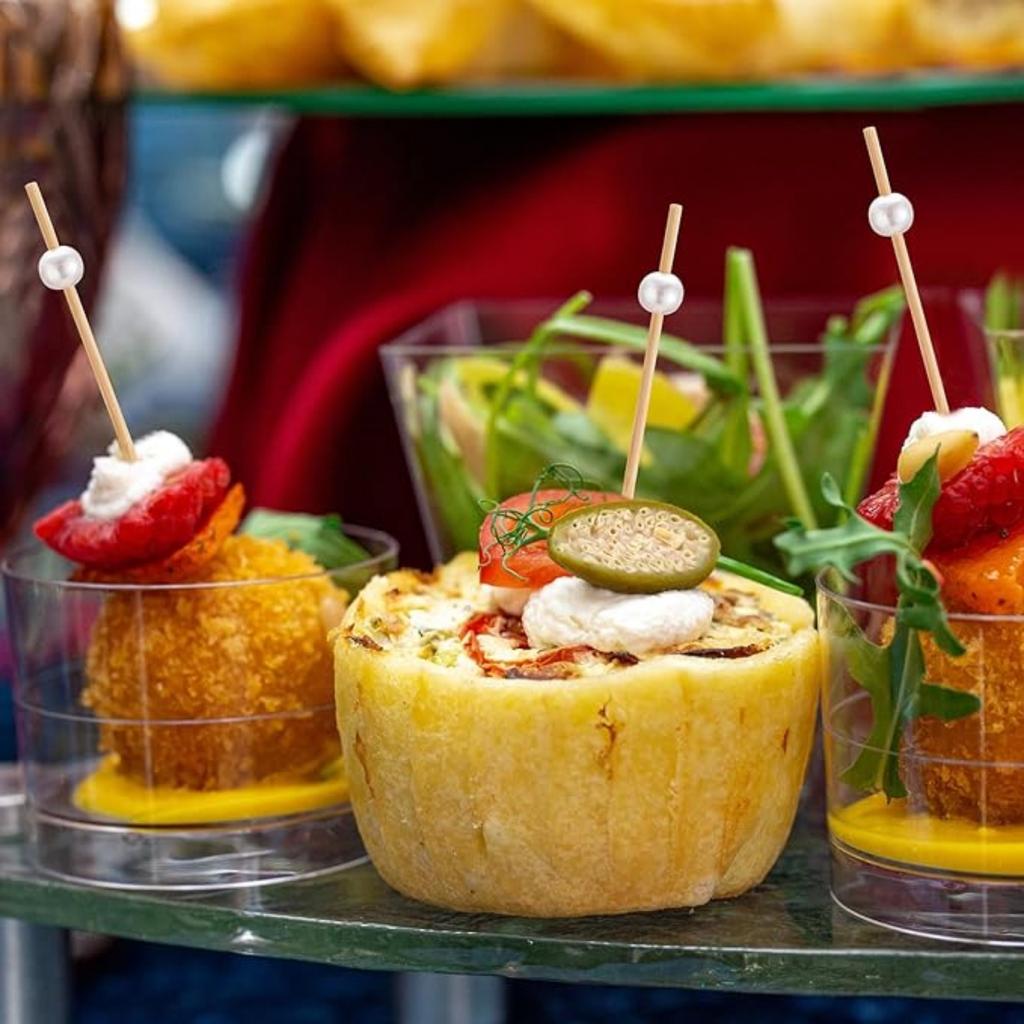 100 Counts Cocktail Picks, Fancy Toothpicks for Appetizers, Pearl Wooden Sticks for Party Supplies, Valentine's Day Food Picks for Party