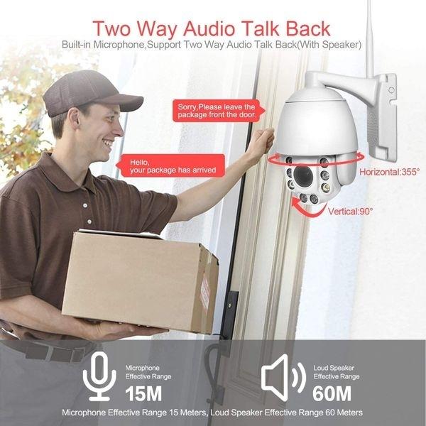 Rotating Surveillance Camera SIM Card 3G and 4G Zoom X5 IR