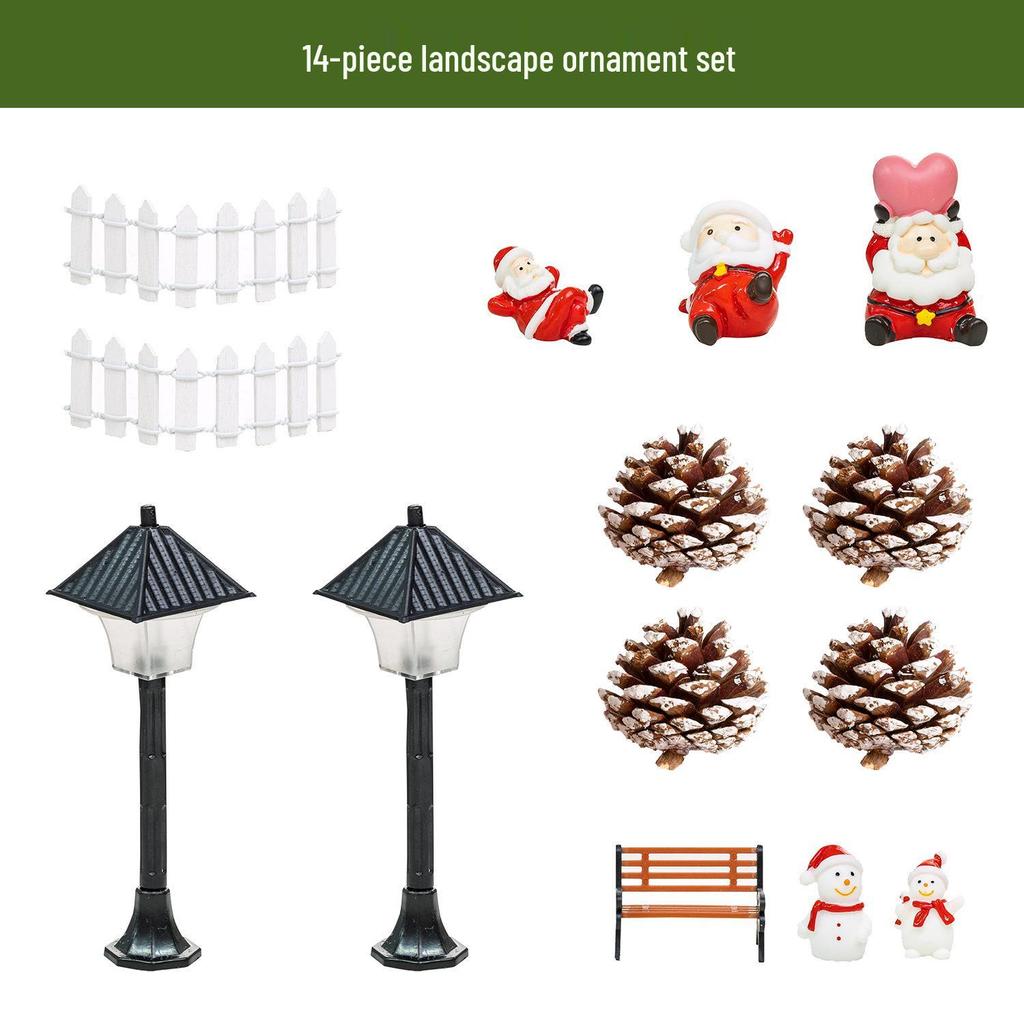 Праздничный Светящийся Деревянный Домик - Украшение для Рождественской Елки и Декора Камина