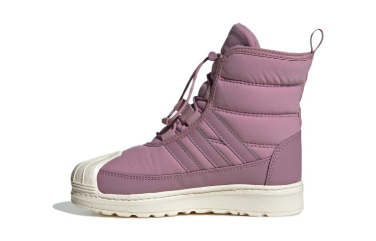 adidas Оригиналы SUPERSTAR 360 2.0 Амортизация Устойчивые к истиранию Термостойкие Высокие Детская Повседневная Обувь Орхидея Фиолетовый ID9726