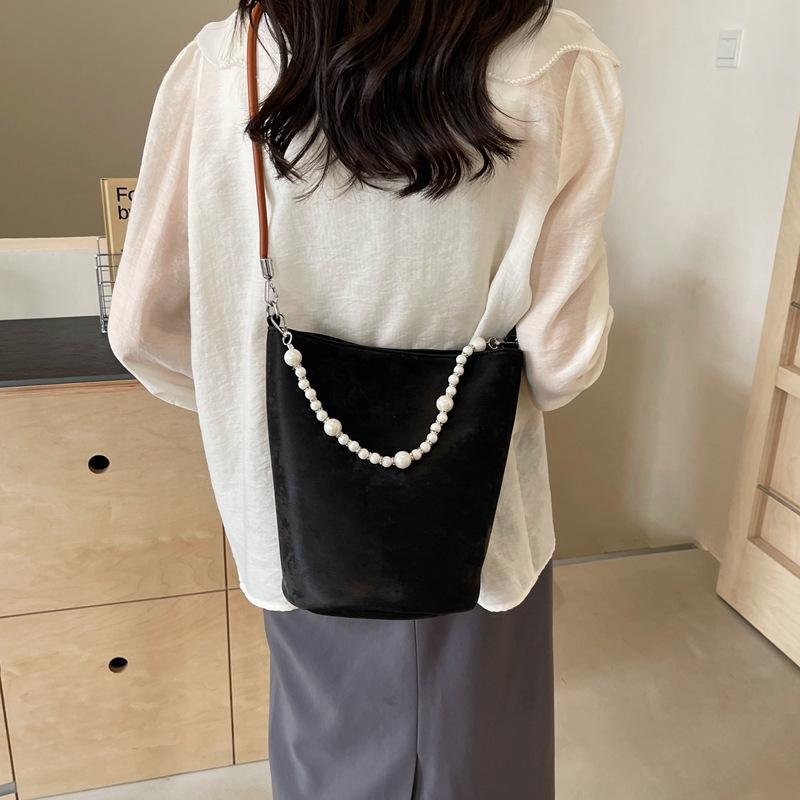 Популярная модная маленькая сумка женская новая трендовая модная текстурная жемчужная сумочка кроссбоди сумка-ведро