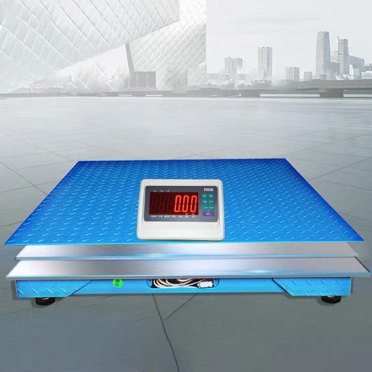 FAYA High Precision Electronic Floor Scale: 1-3 Ton Capacity for Weighing Pigs, 500kg Platform. Ideal for Animal Husbandry and Industrial Use.
