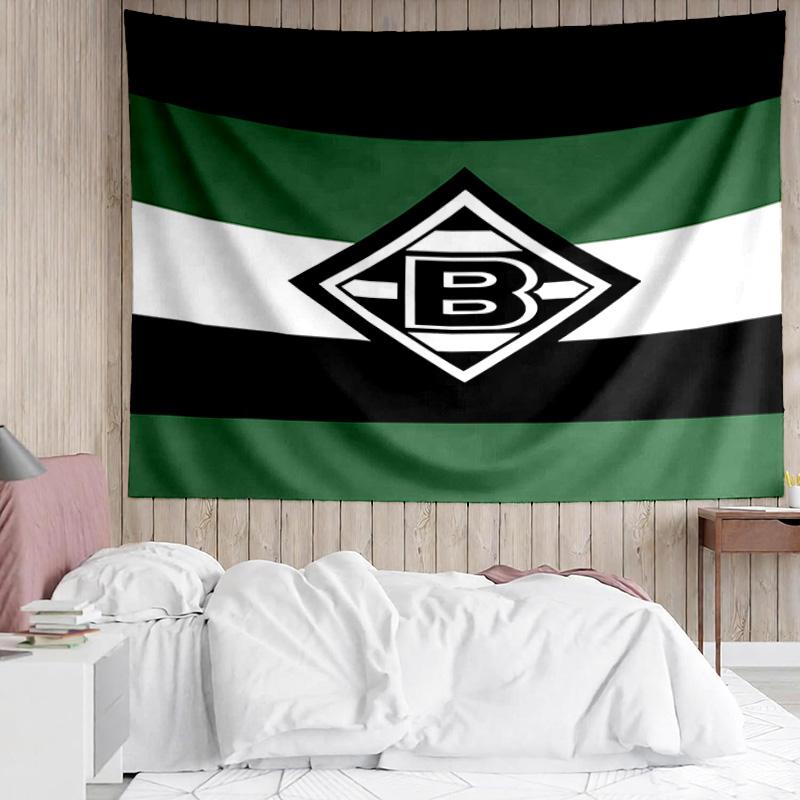 Green And Black Borussia Tapestry, Unique Design Tapestry, Suitable for Bedroom,Livingroom, Playroom,Heartwarming Fan Holiday Gifts