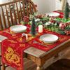 Золотой Дракон Зодиака Дракон Столовая Дорожка Счастливая Скатерть для 1шт/4шт Год Дракона