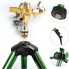 Треножный дождеватель, садовый дождеватель, вращающийся на 360 градусов дождеватель для полива двора, регулируемая высота, для газона/двора/сада