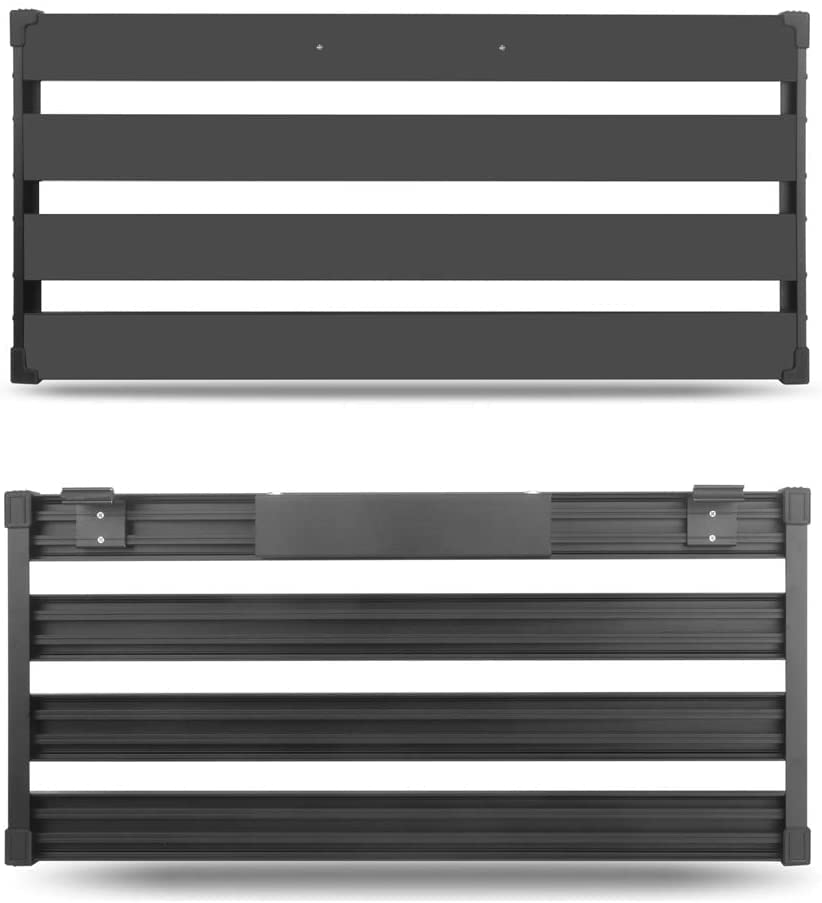 GOKKO Guitar Effector Board Pedal Board with Power Supply Detachable Durable and Durable Aluminum Alloy Ultra Light with Storage Bag (XL-650x300x65MM)