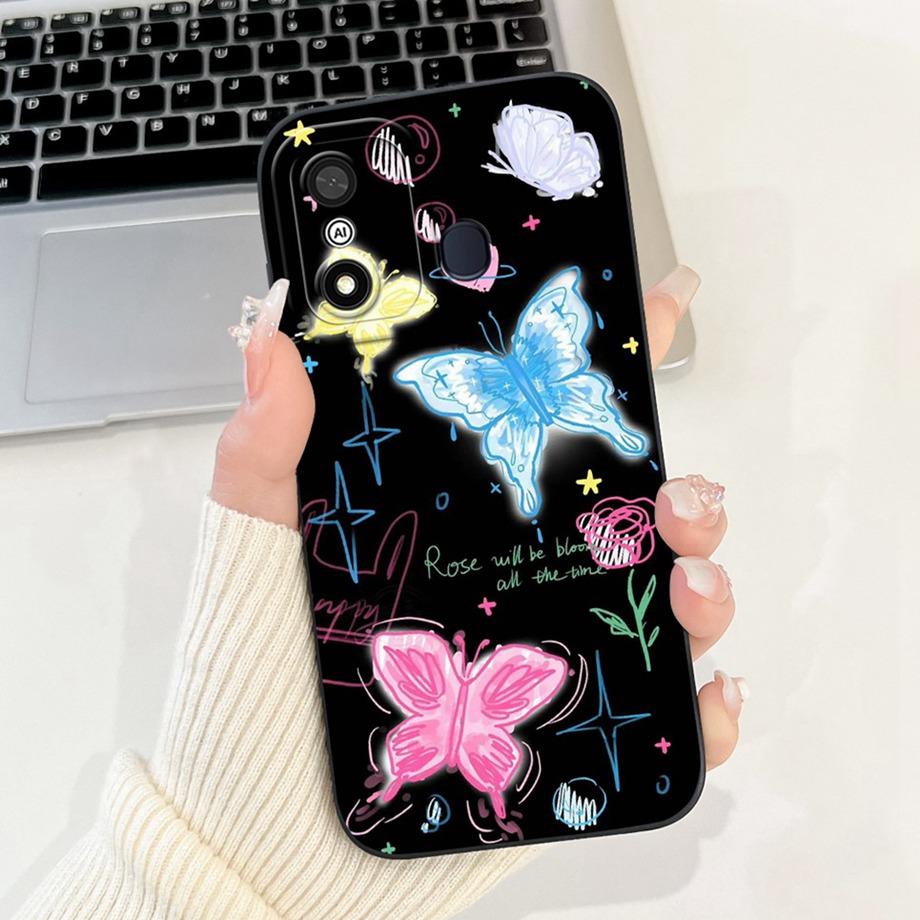 Чехол для Itel A27 A48 A25 A35 Стильный художественный ударопрочный Funda для Itel A60 A60s A70 Мягкий жидкий силиконовый бампер