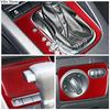 Red Carbon Fiber Car Inner Decoration Stickers Car Styling For Volkswagen VW Golf 6 Center Console Cover Trim Car