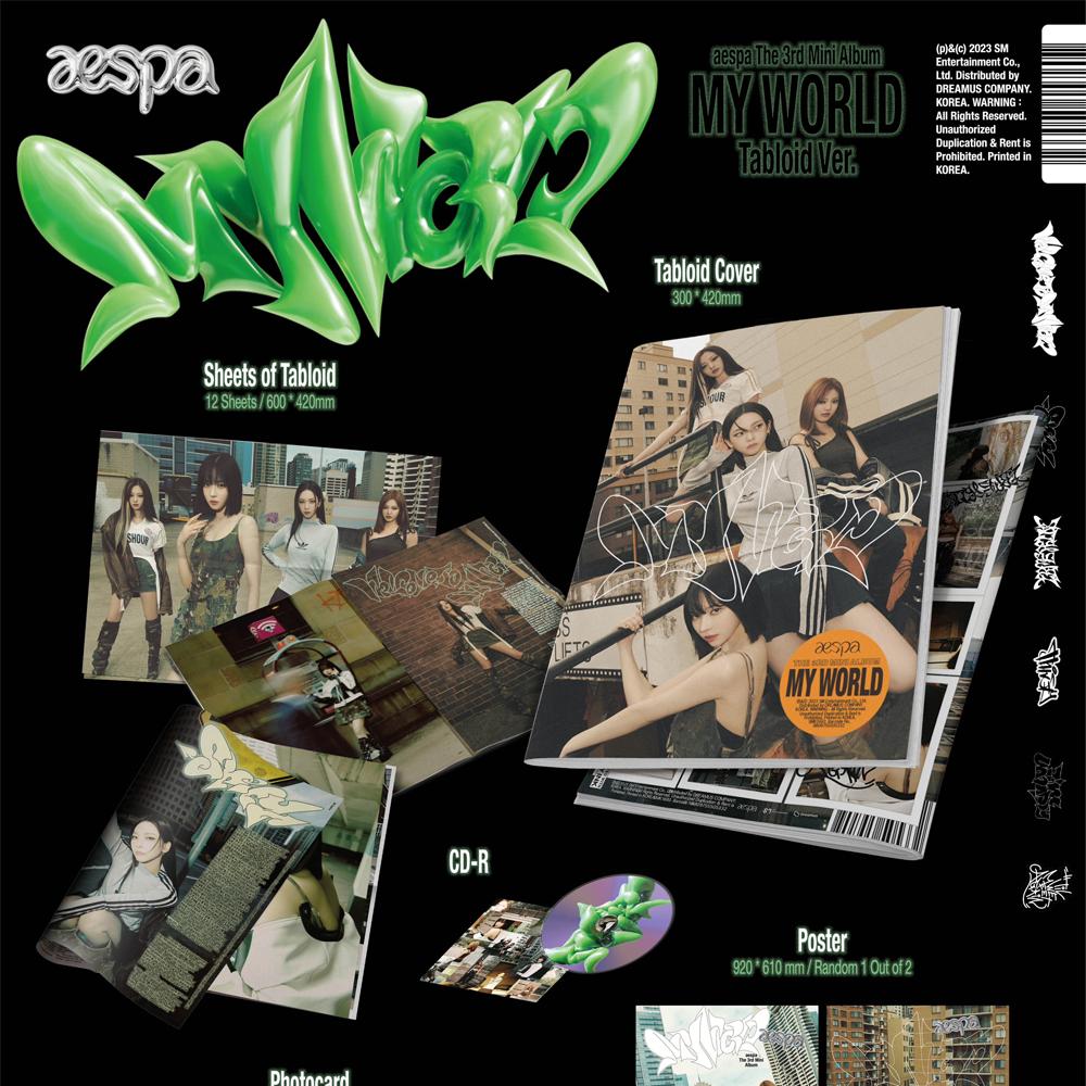 aespa MY WORLD (3rd Mini Album) [TABLOID VER.]