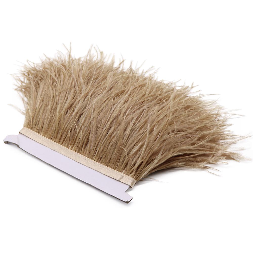 FeatherLight Blue Ostrich Feather Trim Ribbon Real Ostrich Feathers Fringe Trims for Party Clothing Sewing Decoration Plumes Diy Crafts