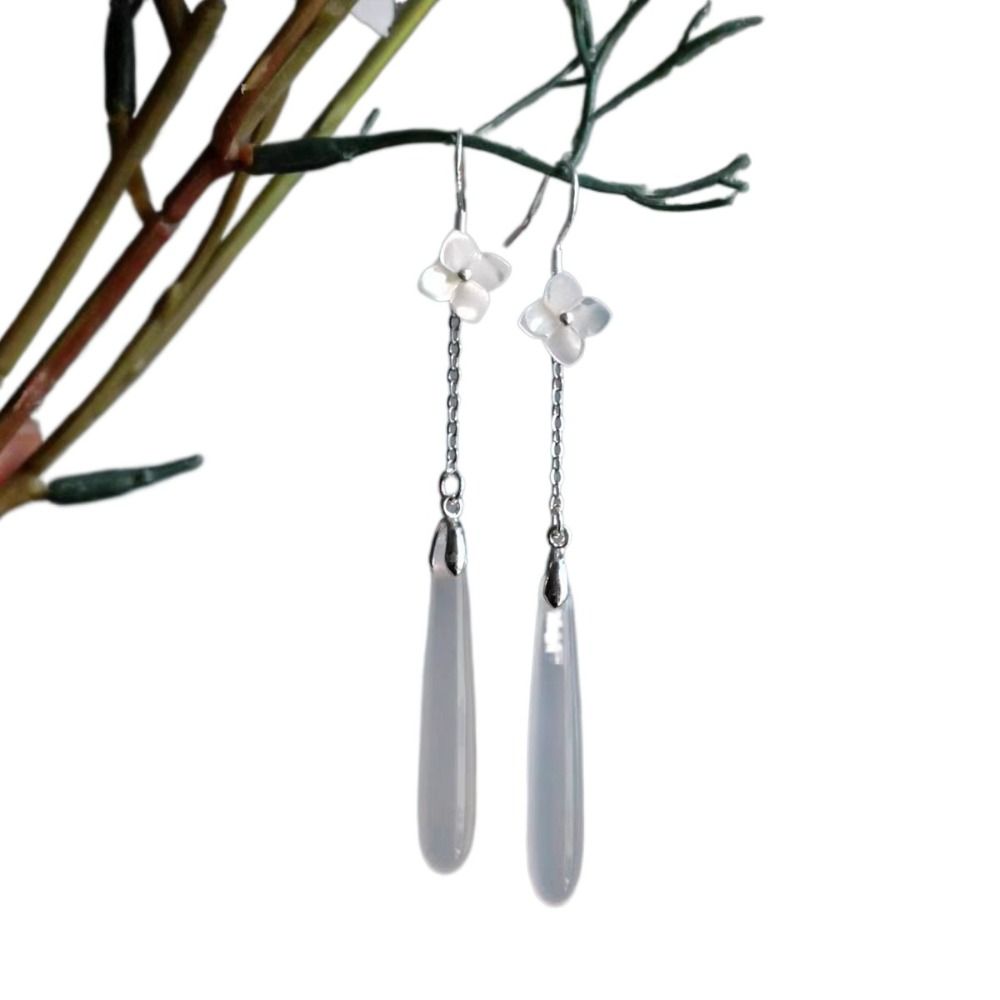 Винтажные серьги-бабочки с цветами в китайском стиле, серьги для ханфу, ювелирные аксессуары