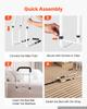 VEVOR Bed Rail for Elderly Adults 90.7kg Loading Bed Side Assist Rail, High-Strength Steel Bedside Cane for Seniors