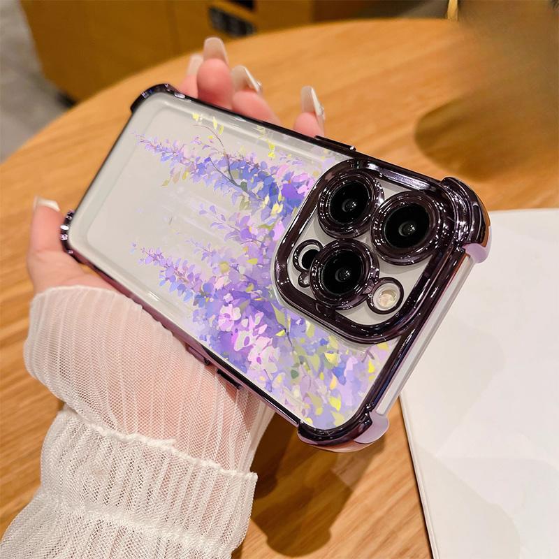 Прозрачный чехол с цветочным покрытием для Huawei Honor X5C X7D X9D 400 Pro Magic 7 Lite X8C X8B X8 X8A X7A X6C X9B X5B X6A X9A Чехол с подушкой безопасности