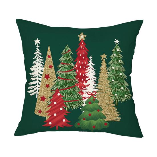 Рождественская клетчатая наволочка Рождественская елка Наволочка со скрытой молнией Клетчатая наволочка для праздничного домашнего декора в стиле фермерского дома