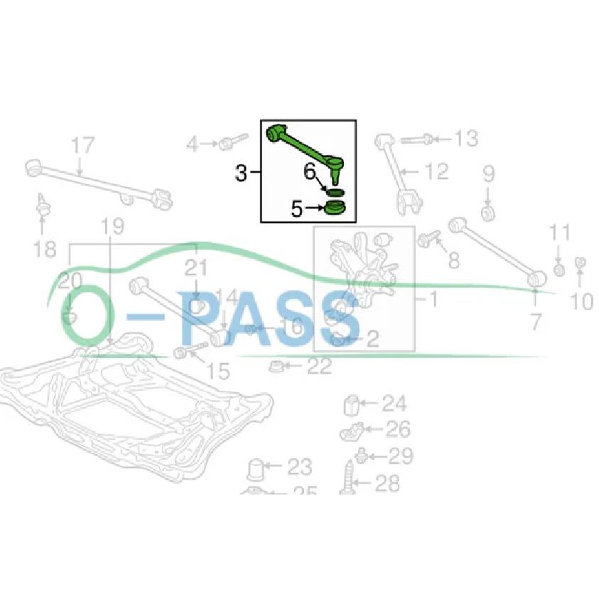 Регулируемый задний рычаг подвески Для Honda Accord VII G7 2WD Inspire UC1 2003- & Acura TSX CL9 4x2 52390-SDA-A01 1 Штука Развал
