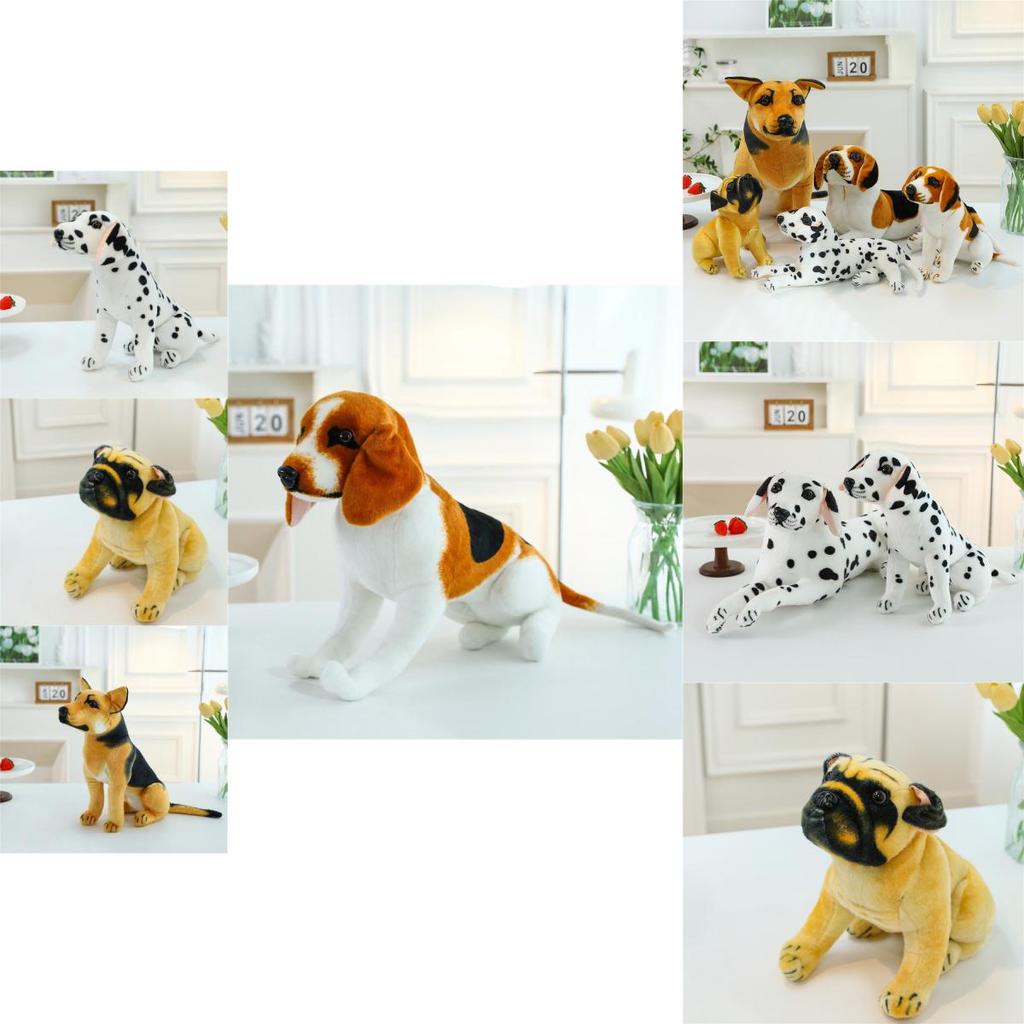 Реалистичная плюшевая игрушка-собака Очаровательная овчарка Шарпей Далматин Собака с длинными ушами Подарок