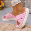 2024 Обувь для женщин с открытым носком, женские тапочки, домашние теплые тапочки, женские тапочки с круглым носком на плоской подошве, обувь больших размеров, женская, Zapatos Mujer