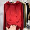 German Velvet Women's Warm Hooded Hoodie - 2025 Autumn/Winter Collection