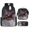 Jurassic Park European and American Retro Schoolbag First Grade~ Fourth Grade Bag Backpack
