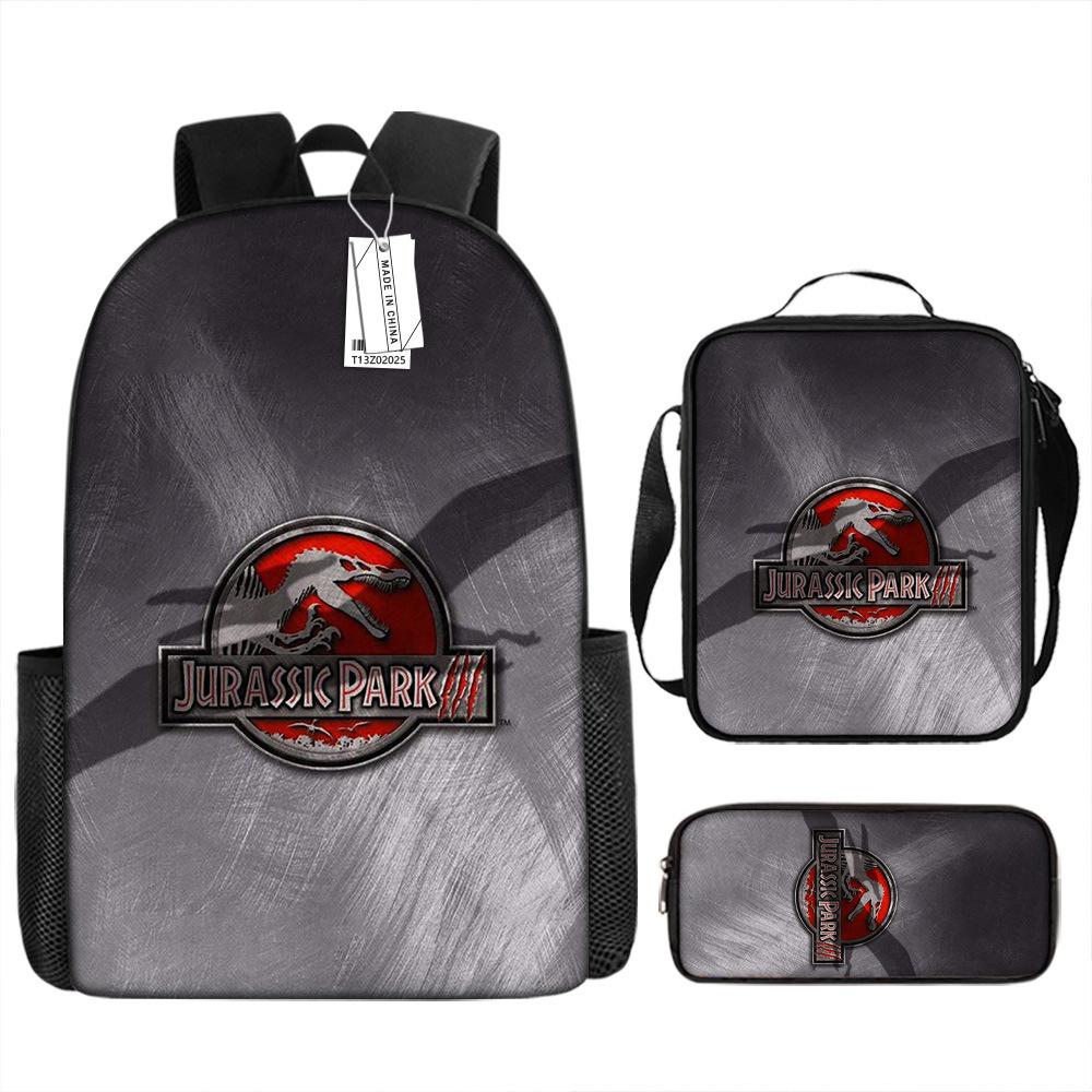 Jurassic Park European and American Retro Schoolbag First Grade~ Fourth Grade Bag Backpack