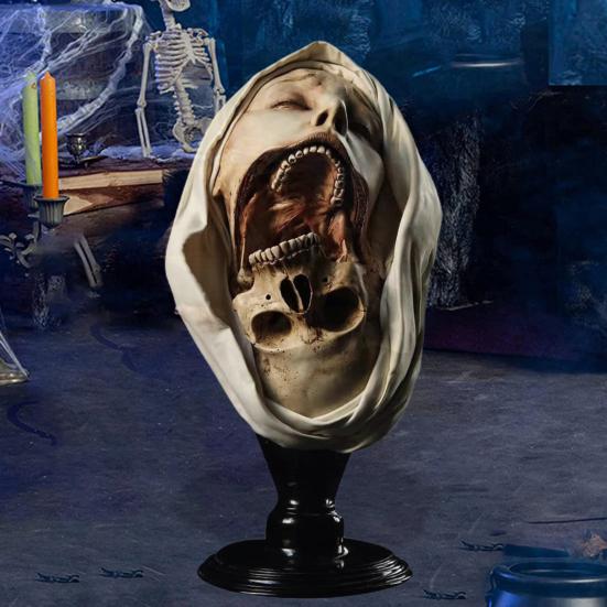 Украшение статуи Хэллоуина, долговечная реалистичная жуткая скульптура, устойчивая к атмосферным воздействиям, нетоксичная садовая декорация, реквизит для вечеринки в честь Хэллоуина, ежедневный показ