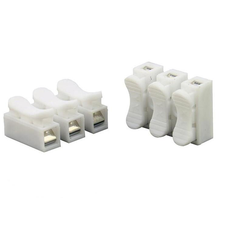 20pcs-50pcs Electrical Cable Connectors CH2 CH3 No Solding Quick Cable Wire Connector No Screw Terminal Block Spring Clamp