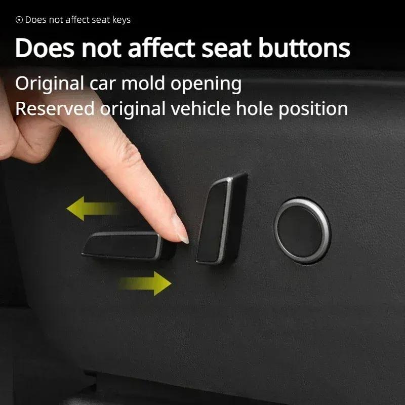 For Tesla Model Y Juniper 2025 Seat Side Anti Kick Pad Leather Seat Both Side Anti-dirty Pad Protection Sticker Car Accessories
