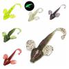 6PCS Lifelik Bait Maggots Silicone False Bait Fishing Soft Lures Soft Lure  Beginners