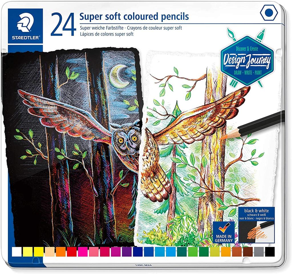 Staedtler Набор цветных карандашей Design Journey, супермягкие, 24 шт., 149C M24 Design Journey